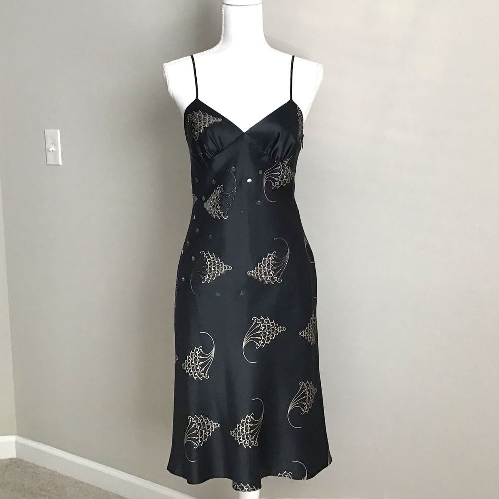 Rare Vintage Early 2000s Silk Embellished Dress ALT. ASO Gilmore Girls - Picture 5 of 15
